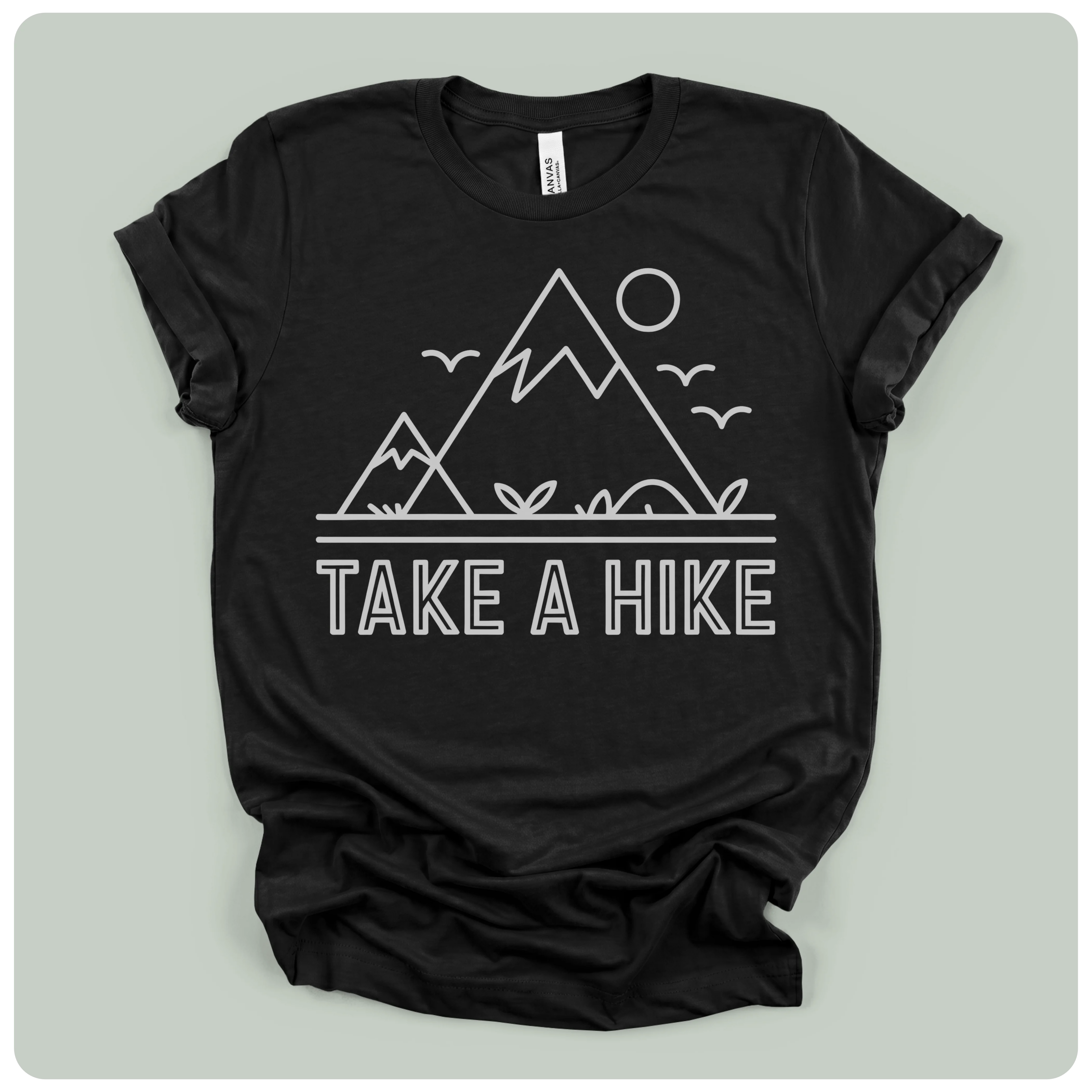 Take A Hike - Line Art