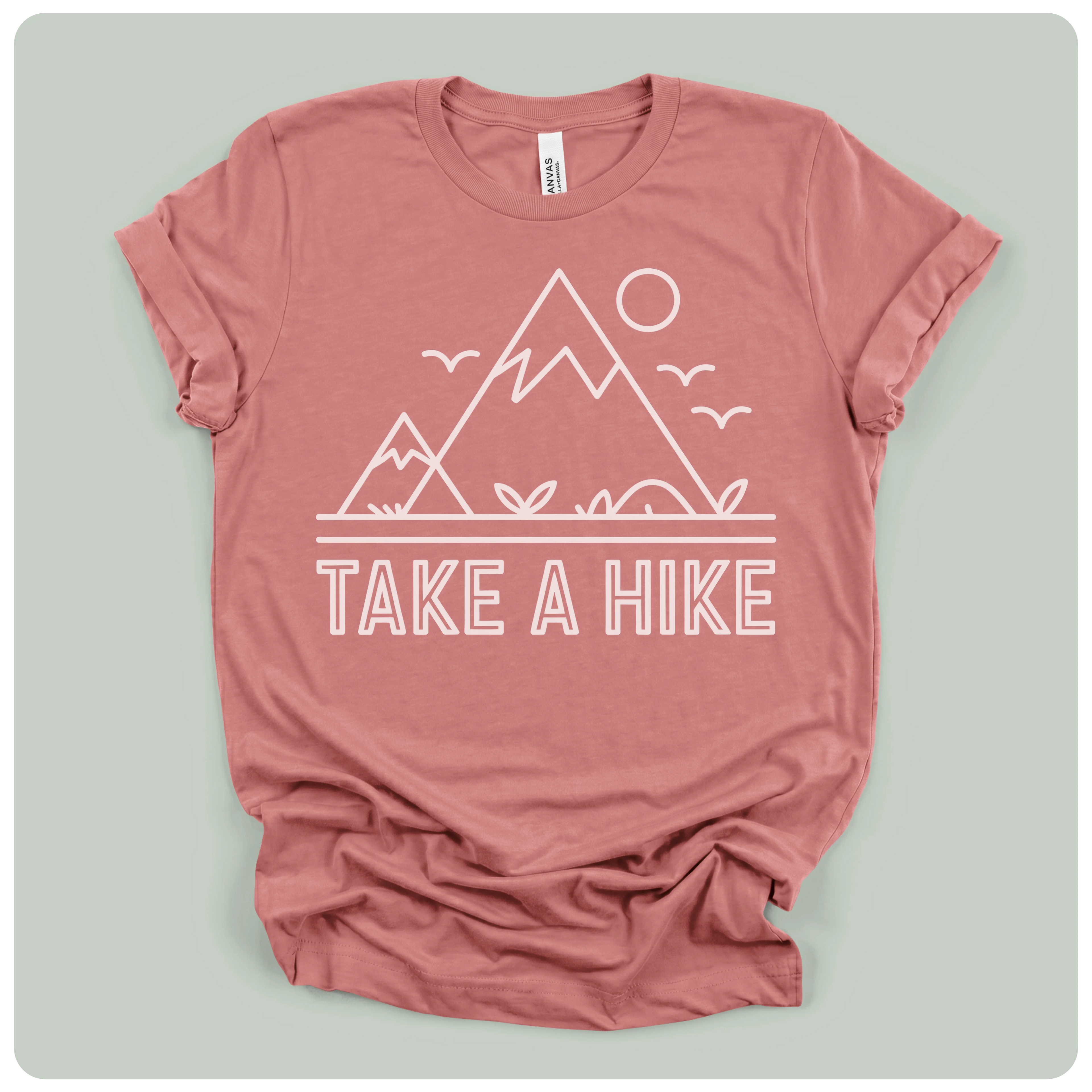 Take A Hike - Line Art