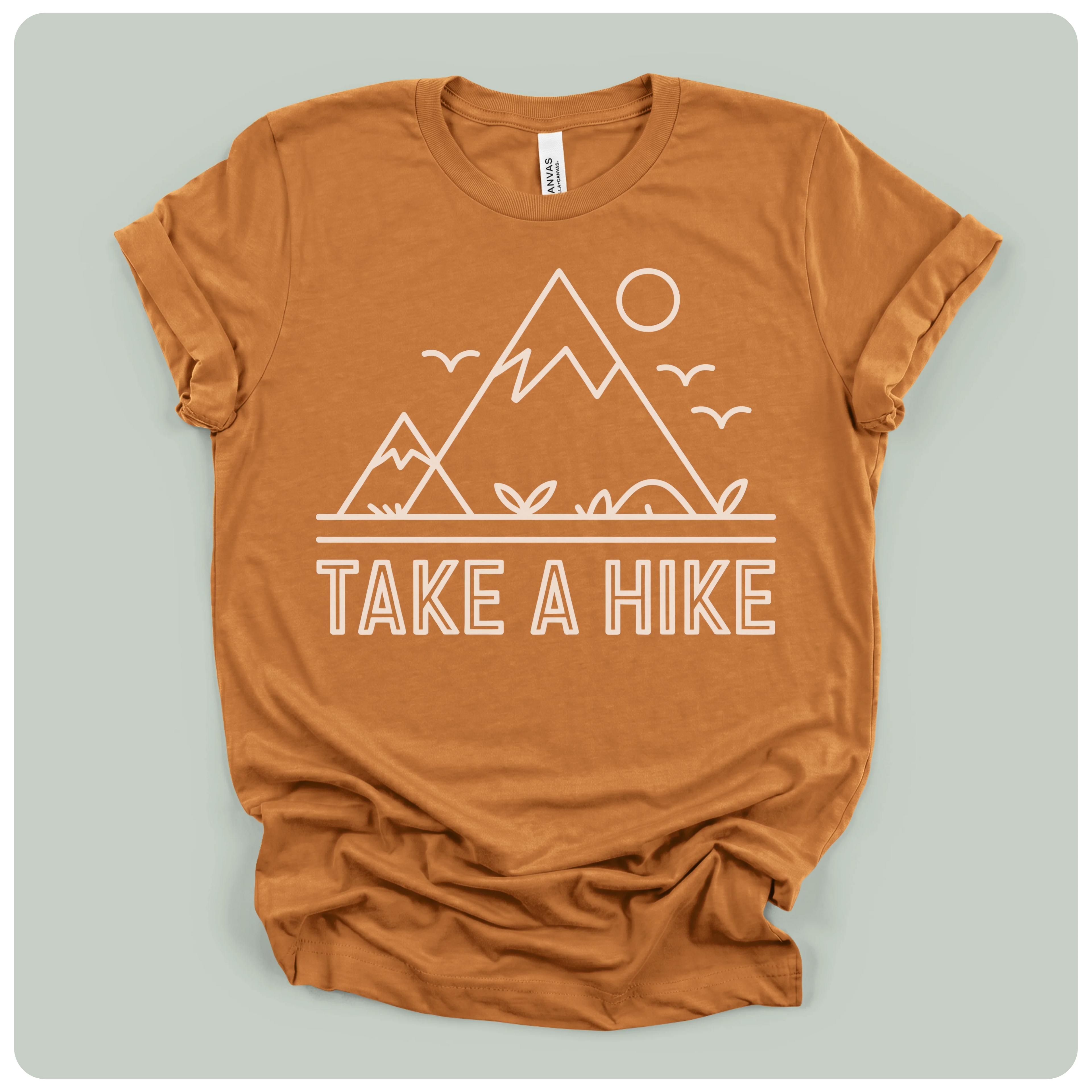 Take A Hike - Line Art